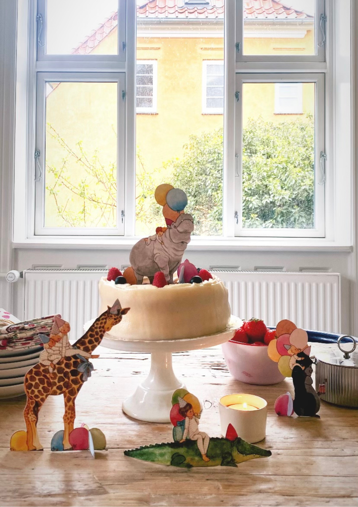 Tall Hat Tales Birthday Decoration - Hippo
