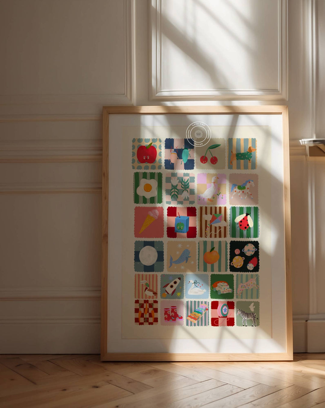 Kate Fox Design Cool Kids Alphabet Print - A3
