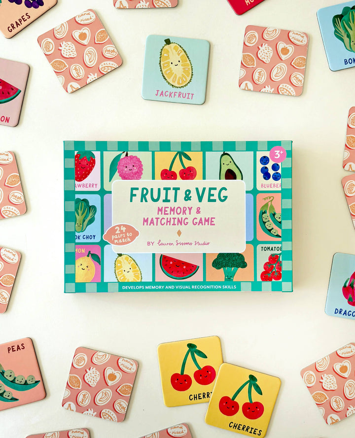 Lauren Sissons Studio Fruit and Veg Memory & Matching Game
