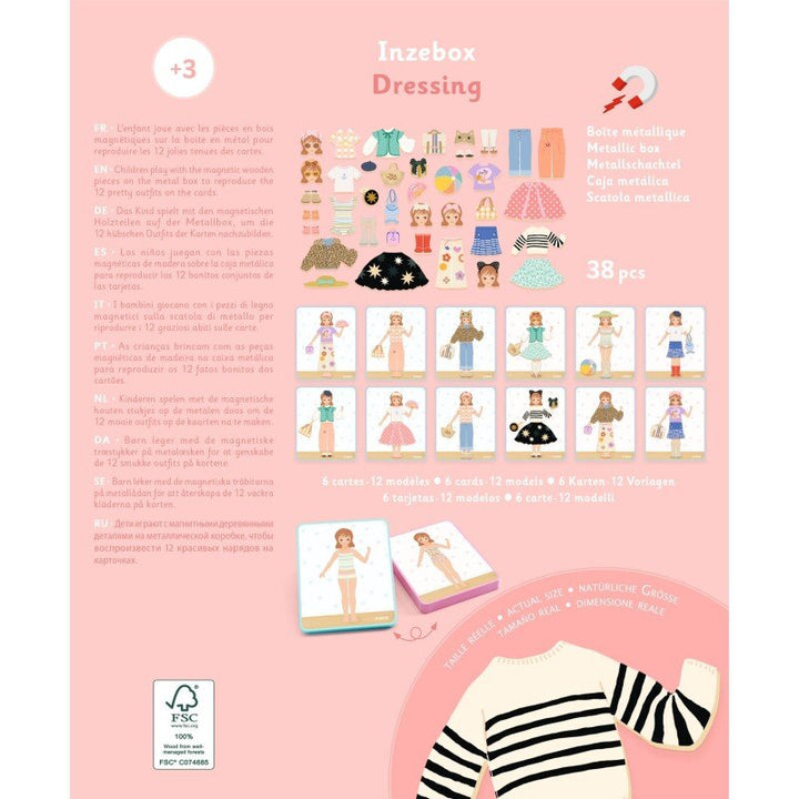Djeco Inzebox Magnet Game - Dressing Up