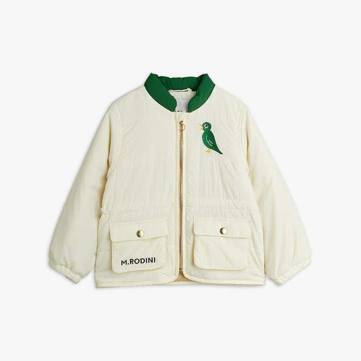 Mini Rodini Bird Light Padded Jacket - Off White