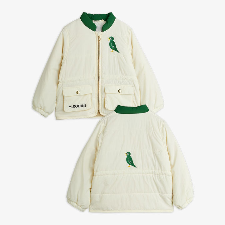 Mini Rodini Bird Light Padded Jacket - Off White
