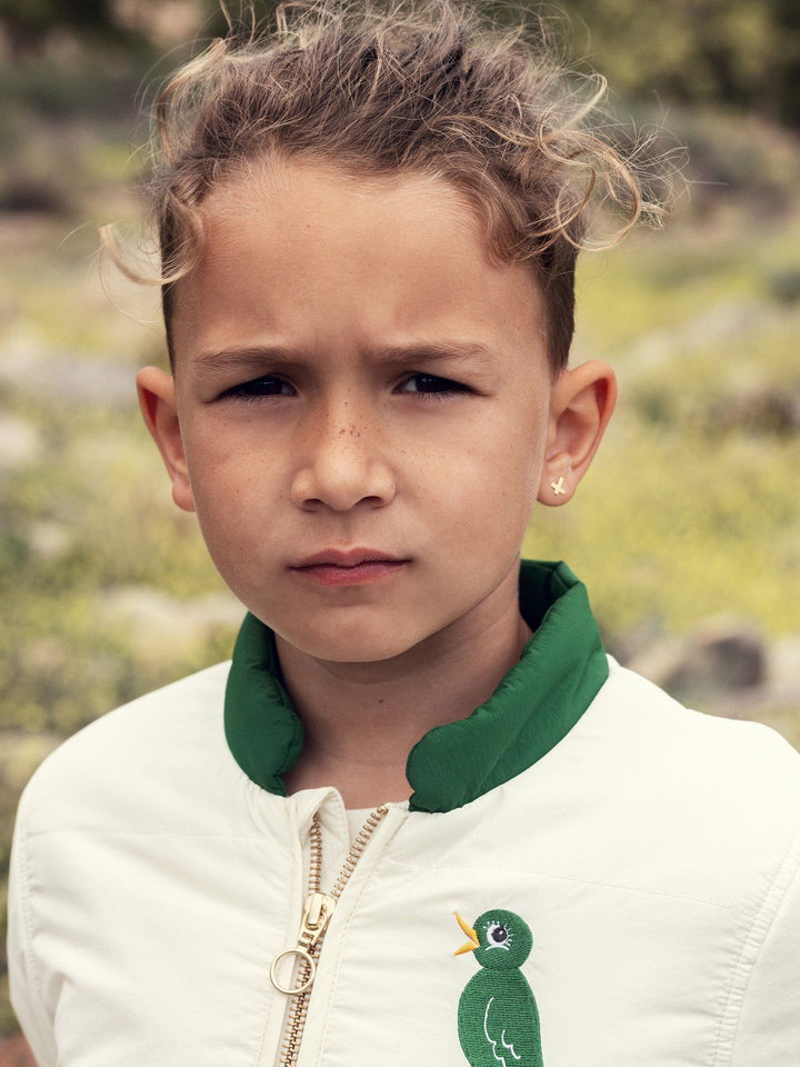 Mini Rodini Bird Light Padded Jacket - Off White
