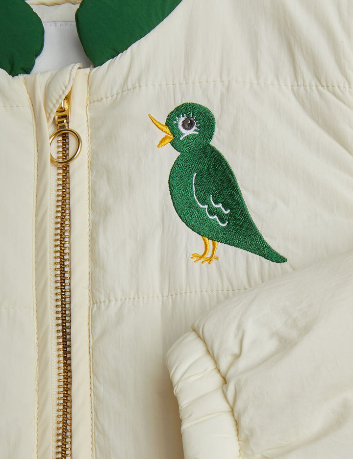 Mini Rodini Bird Light Padded Jacket - Off White