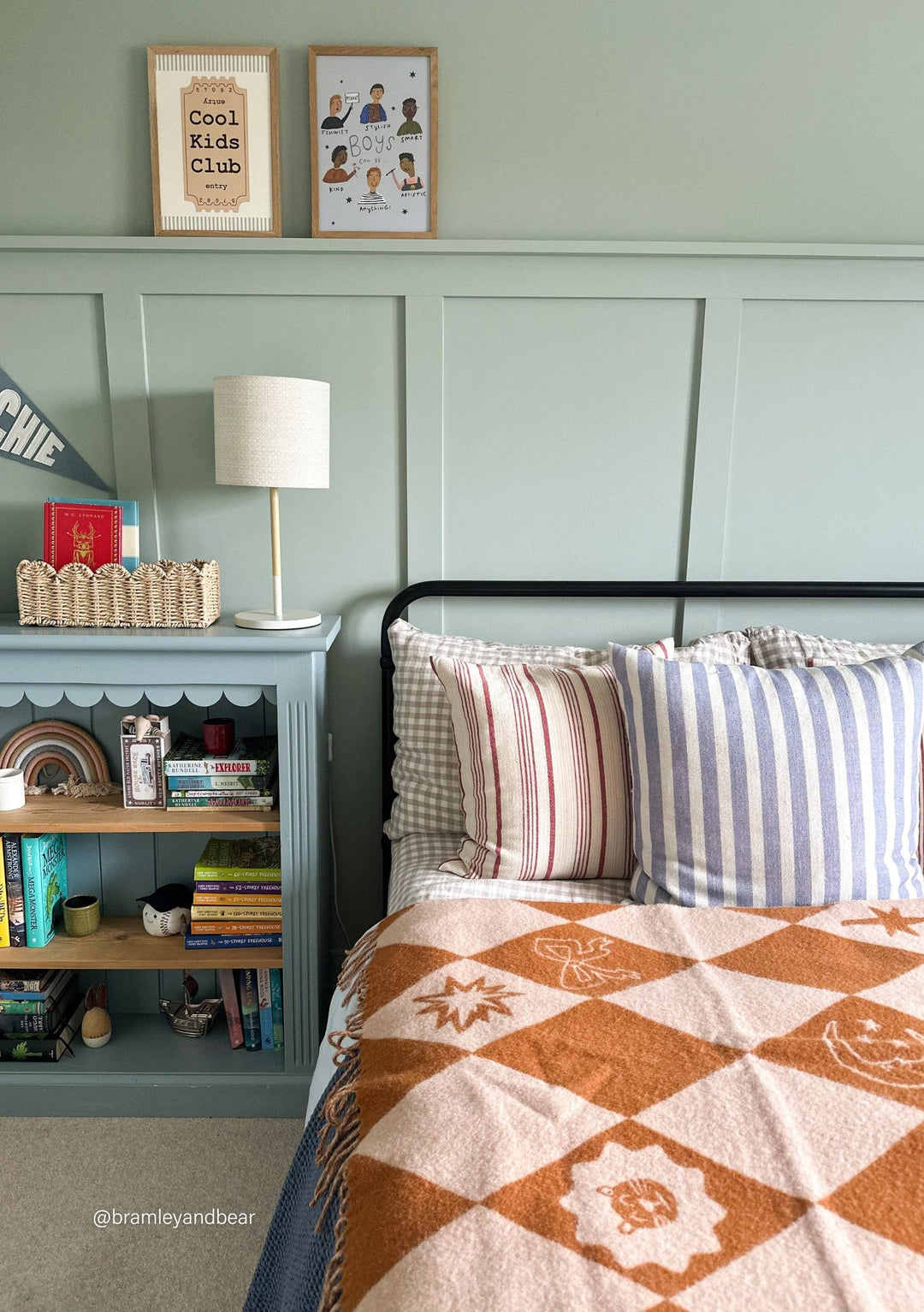 TBCo Lambswool Baby Blanket - Harlequin Jacquard