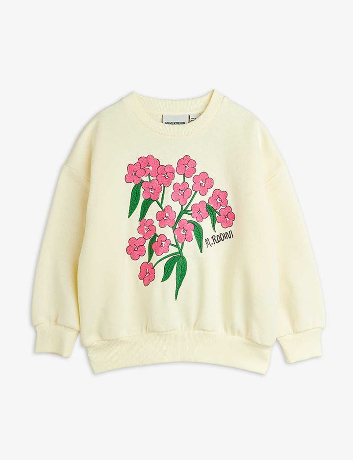 Mini Rodini Alpine Flowers Sweatshirt - Off White