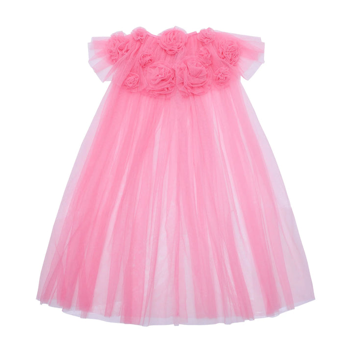 Mimi & Lula Ruffle Flower Cape - Pink