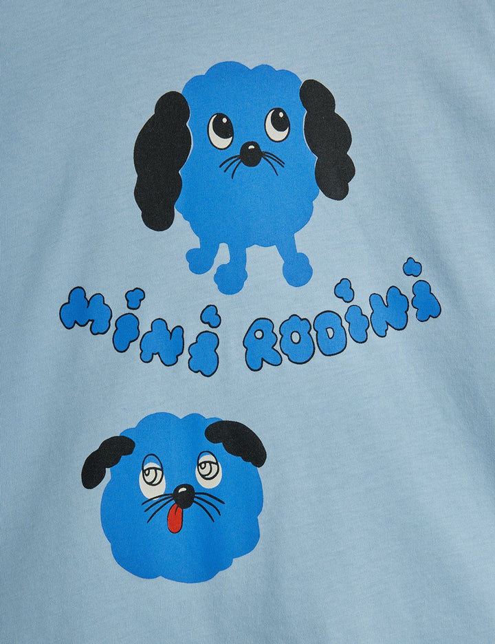 Mini Rodini Doggies Long Sleeve Tee - Blue