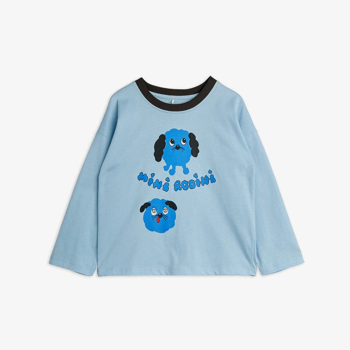 Mini Rodini Doggies Long Sleeve Tee - Blue