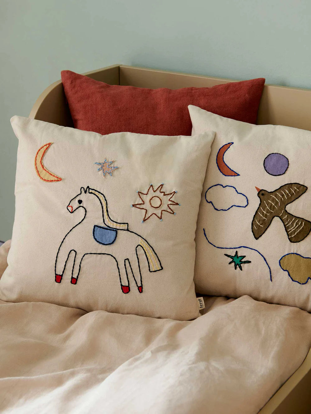 Ferm Living Naïve Cushion - Horse