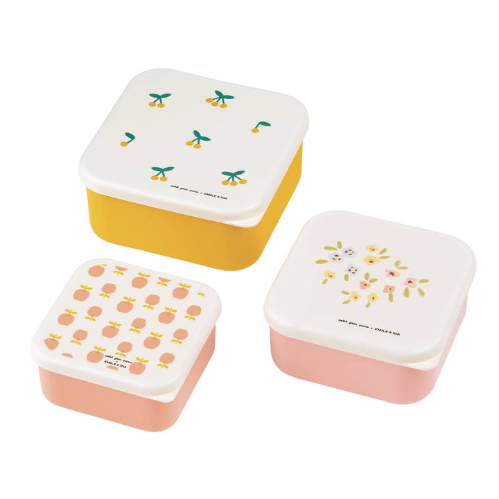 Petit Jour Paris Set of 3 Snack Boxes ÉMILE & IDA - Fruity Multi