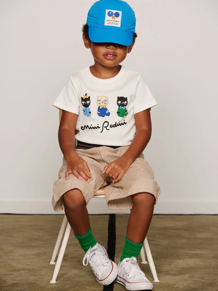Mini Rodini Minibabies Short Sleeve Tee - White