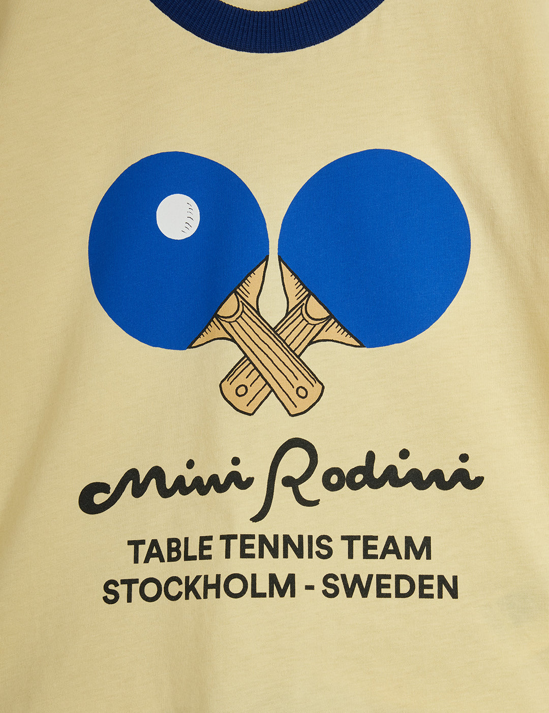 Mini Rodini Table Tennis Short Sleeve Tee - Yellow