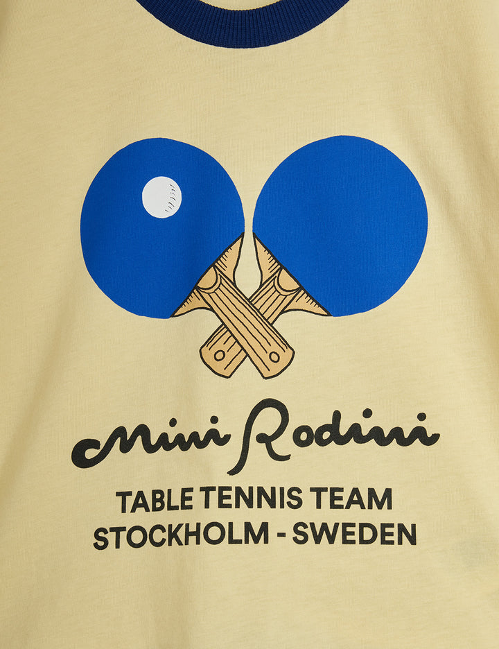 Mini Rodini Table Tennis Short Sleeve Tee - Yellow