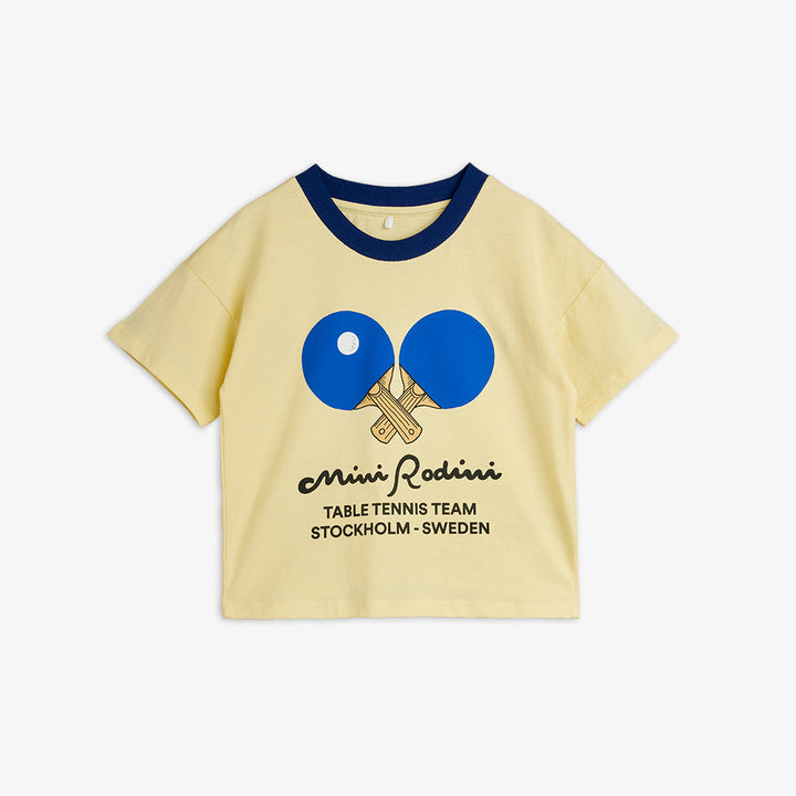 Mini Rodini Table Tennis Short Sleeve Tee - Yellow