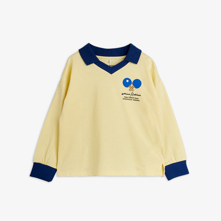 Mini Rodini Table Tennis Long Sleeve Top - Yellow
