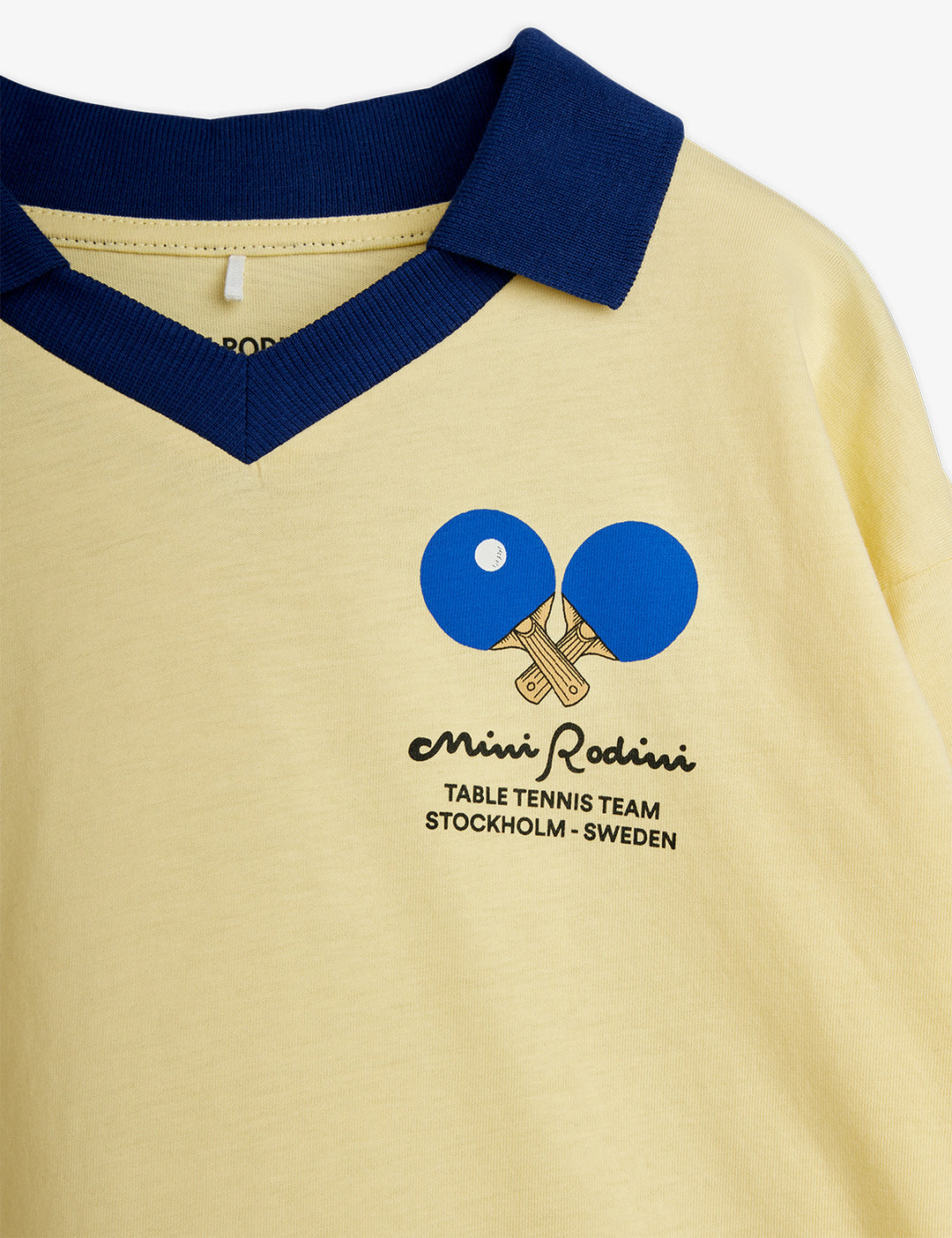 Mini Rodini Table Tennis Long Sleeve Top - Yellow