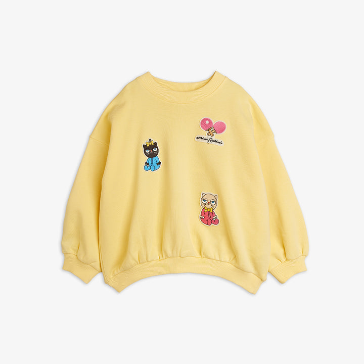 Mini Rodini Minibabies Patches Sweatshirt - Yellow