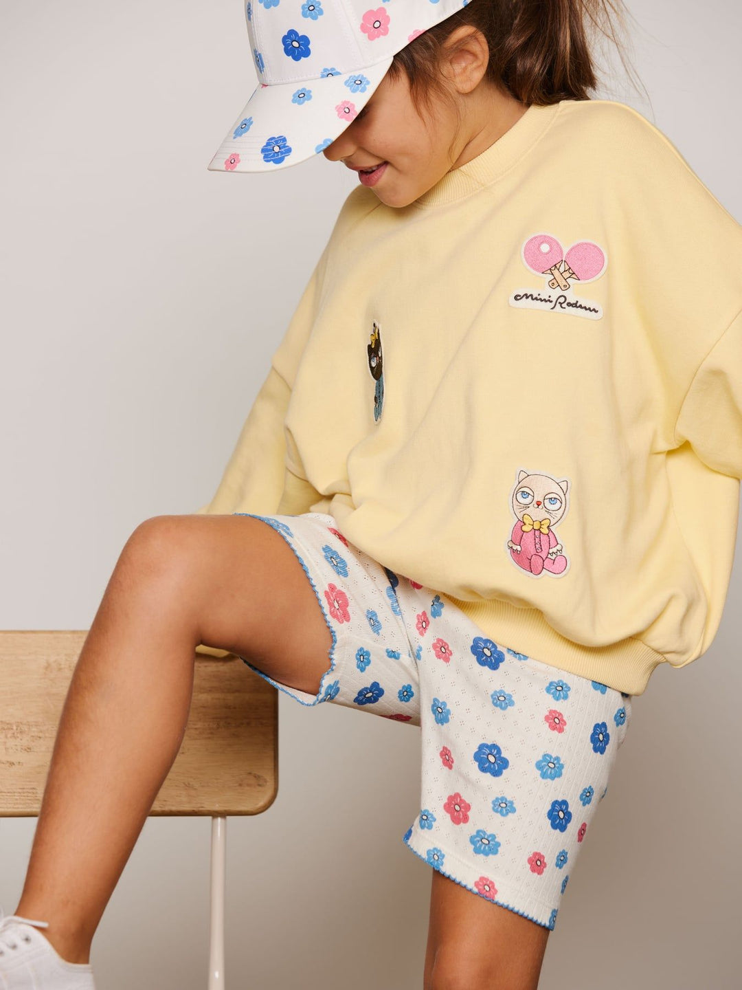 Mini Rodini Minibabies Patches Sweatshirt - Yellow