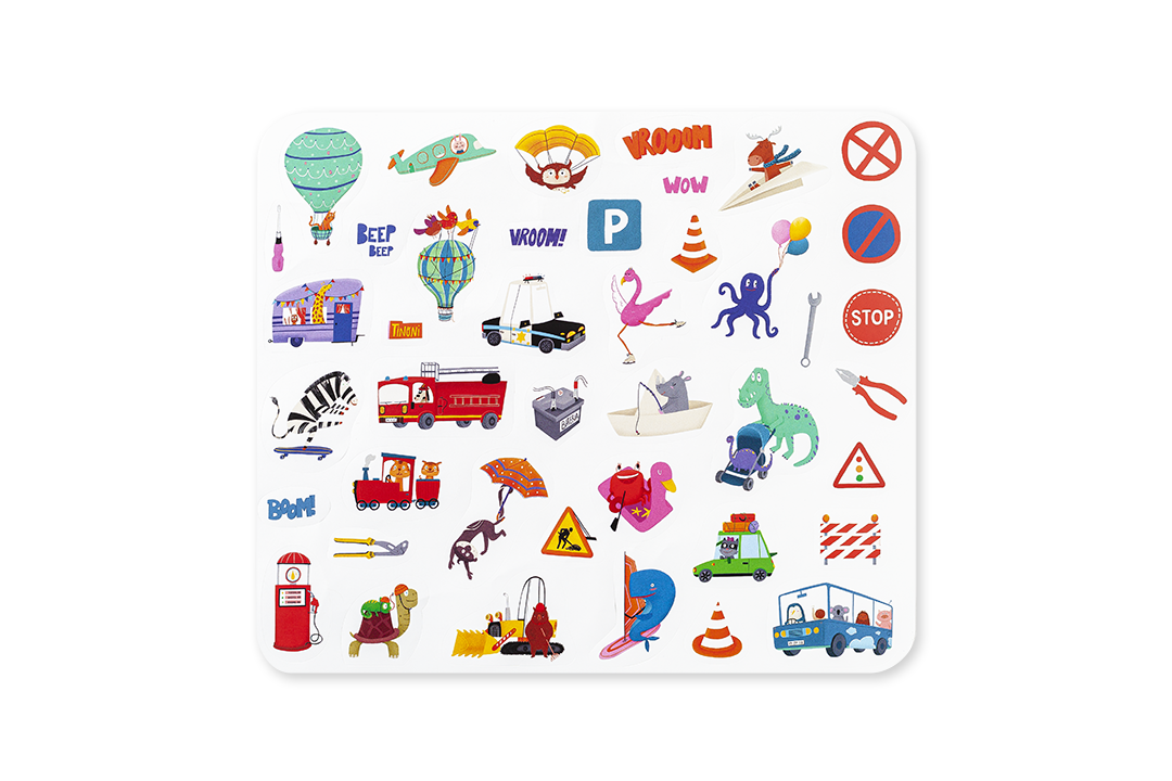 Edicare Editora 160 Sticker Set - Vehicles