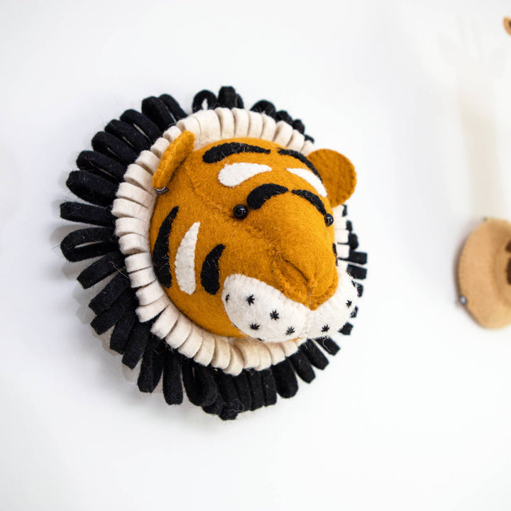 Fiona Walker England Mini Tiger Head - Multi