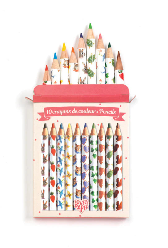 Djeco Mini Coloured Pencils - Aiko