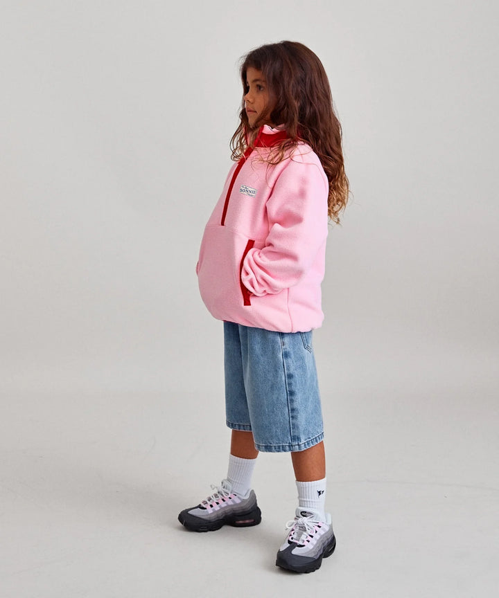 Sonnie Lini Fleece - Baby Pink / Red