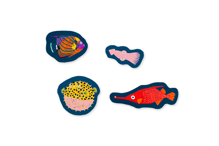 Edicare Editora 160 Sticker Set - Colourful Fish