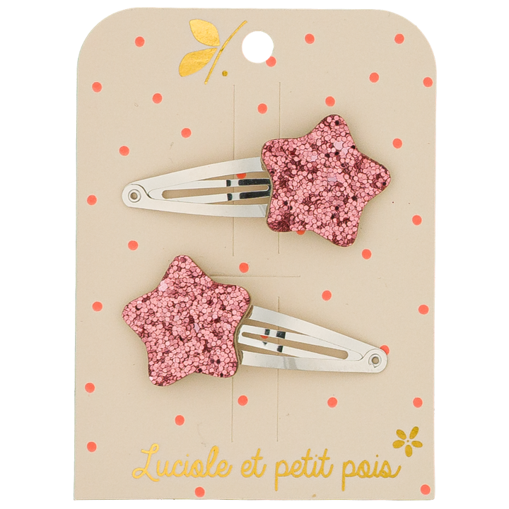 Luciole et Petit Pois Bubble Star Hair Clips - Pair