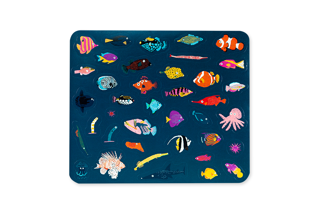 Edicare Editora 160 Sticker Set - Colourful Fish