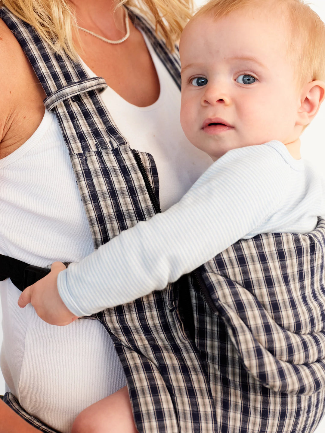 Moova Balance Baby Carrier - Navy Check