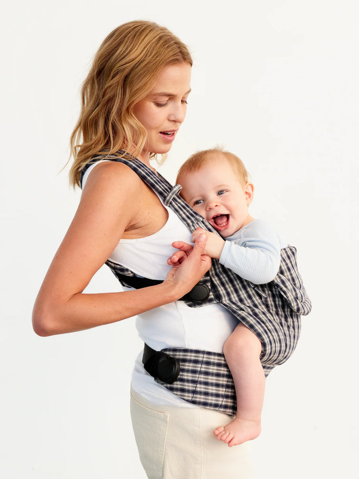 Moova Balance Baby Carrier - Navy Check