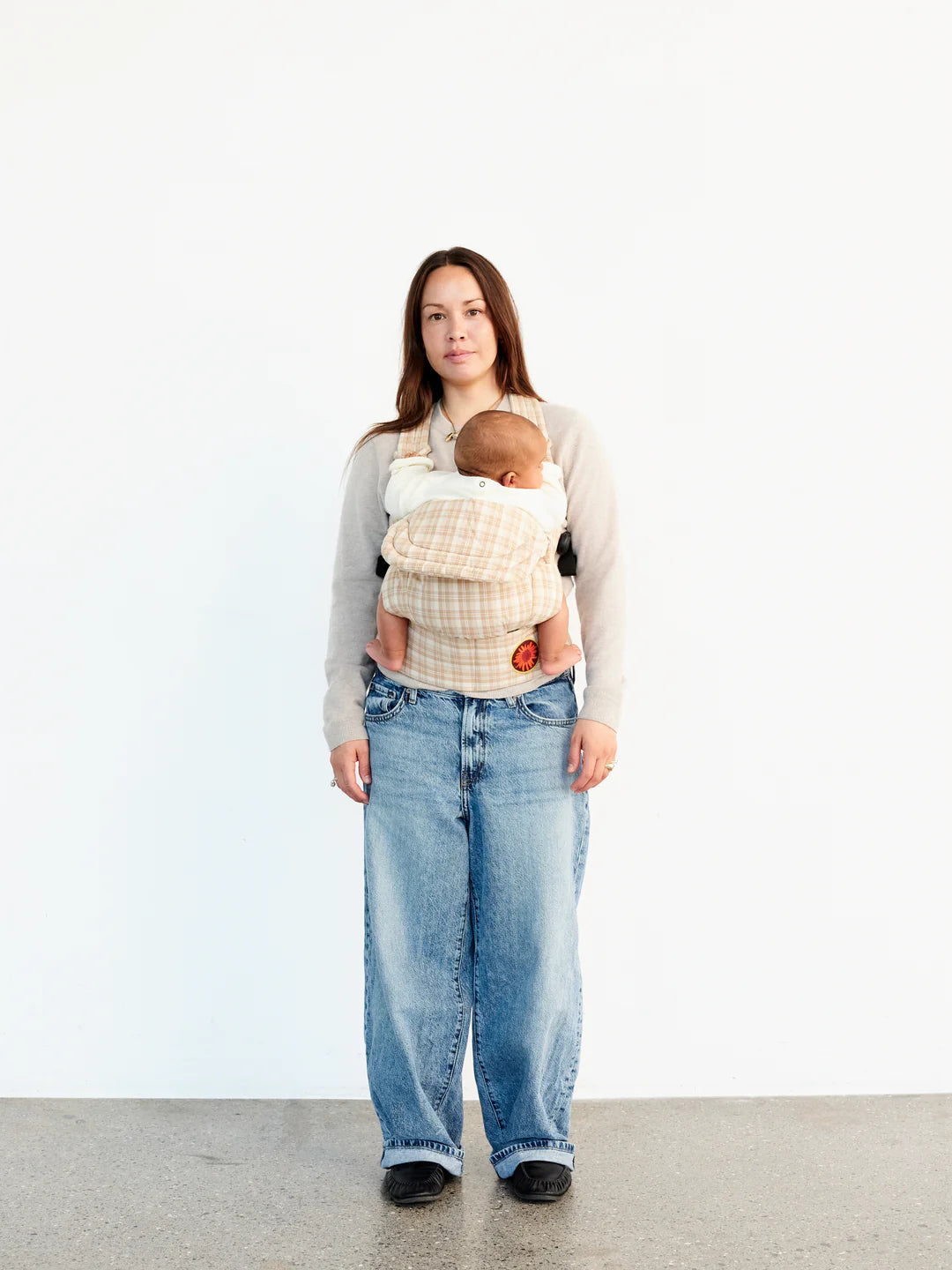 Moova Balance Baby Carrier - Mocha Check