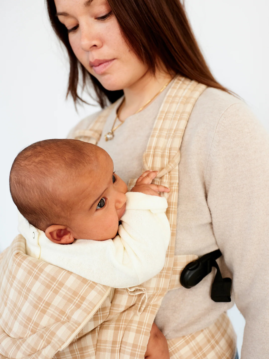 Moova Balance Baby Carrier - Mocha Check