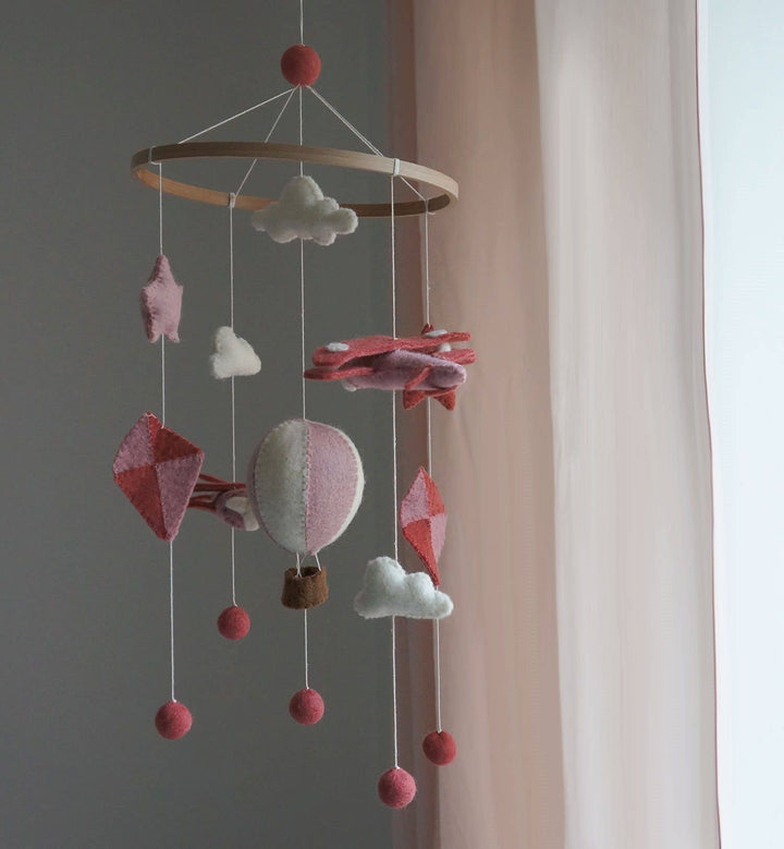 Gamcha Air Balloon, Plane & Kite Mobile - Pink / Coming Soon