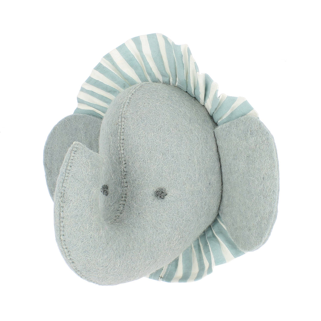 Fiona Walker England Elephant with Vintage Ruff Head Mini - Blue