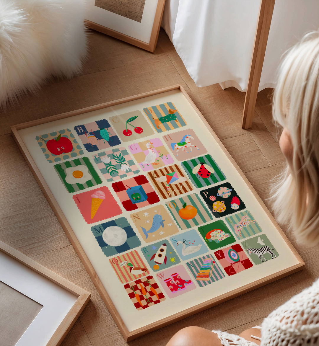 Kate Fox Design Cool Kids Alphabet Print - A3