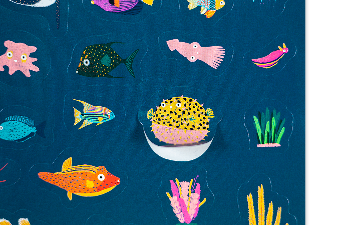 Edicare Editora 160 Sticker Set - Colourful Fish