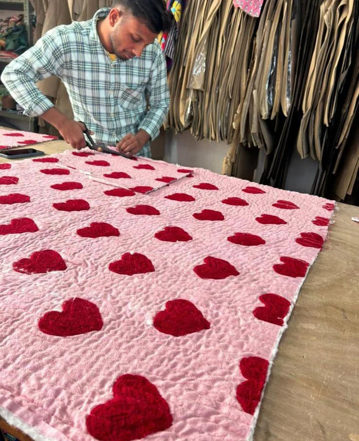 SISSEL EDELBO MINI Honey Mini Vest - Red Hearts