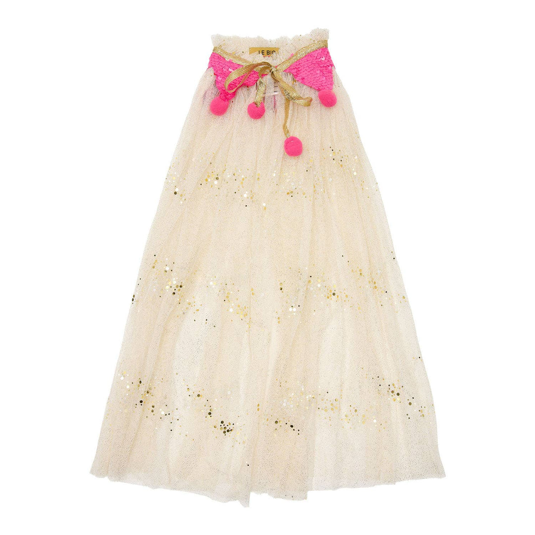 LE BIG Elanora Costume Cape - Feather White