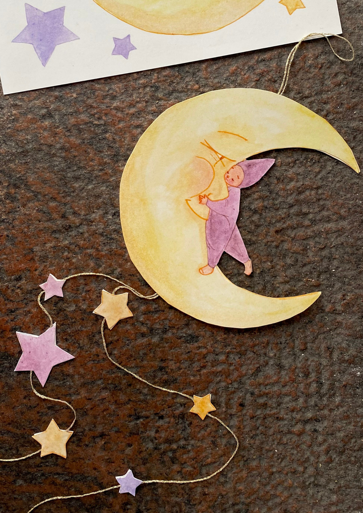 Tall Hat Tales Birthday Decoration - Månebarn