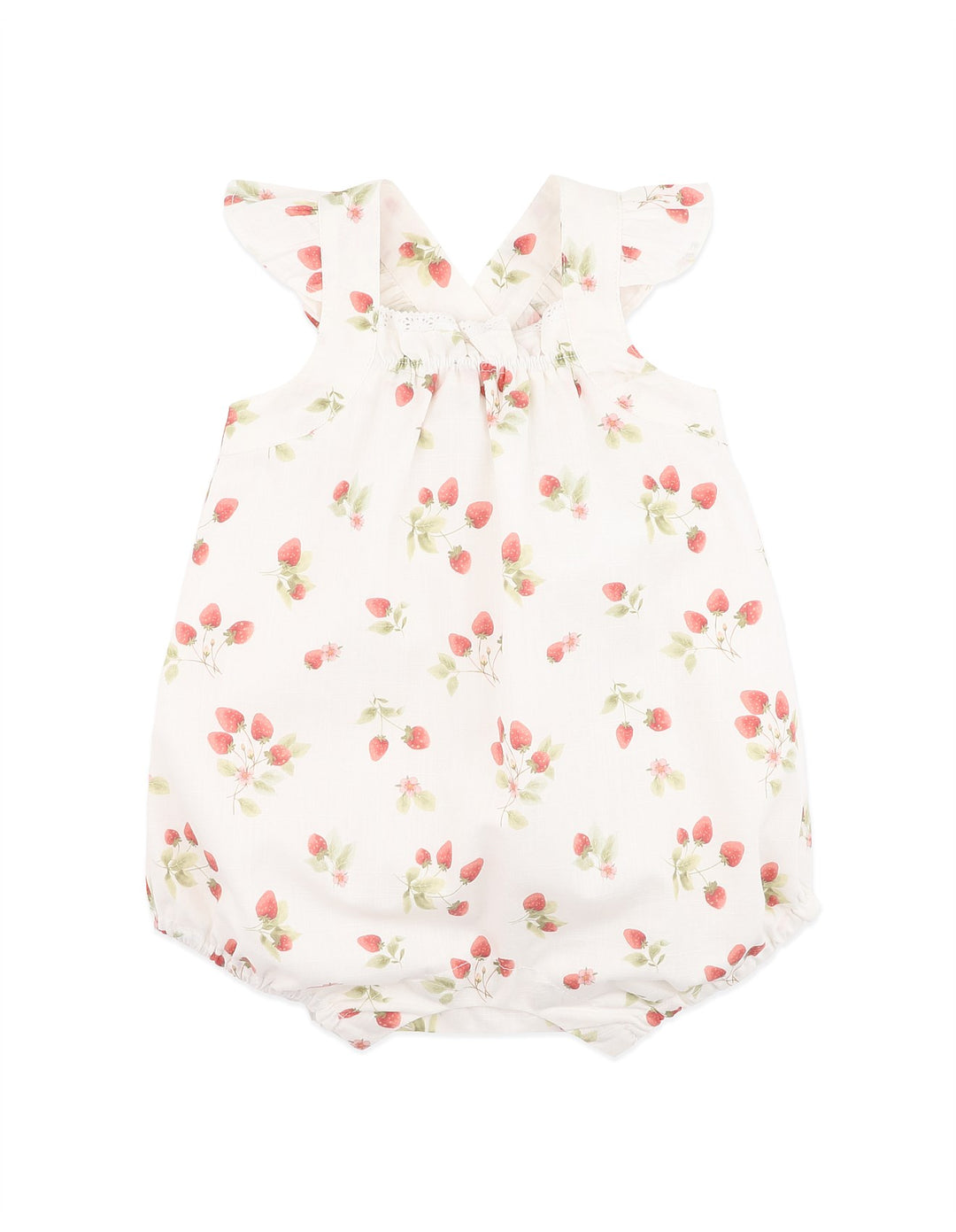 Bébé by Minihaha Poppy Romper - Strawberry Print