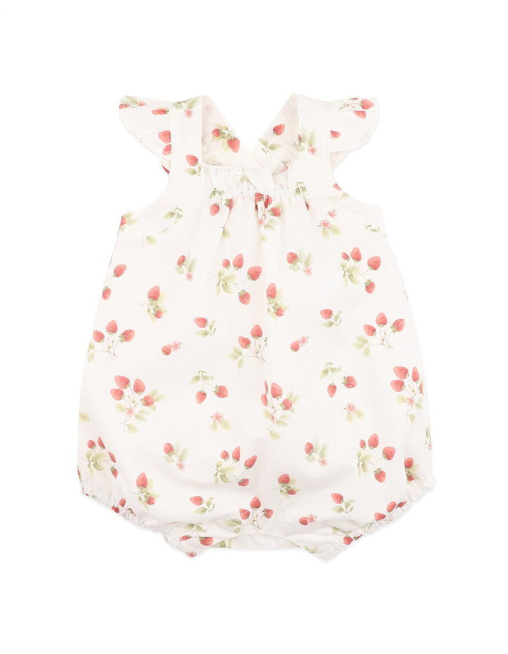 Bébé by Minihaha Poppy Romper - Strawberry Print