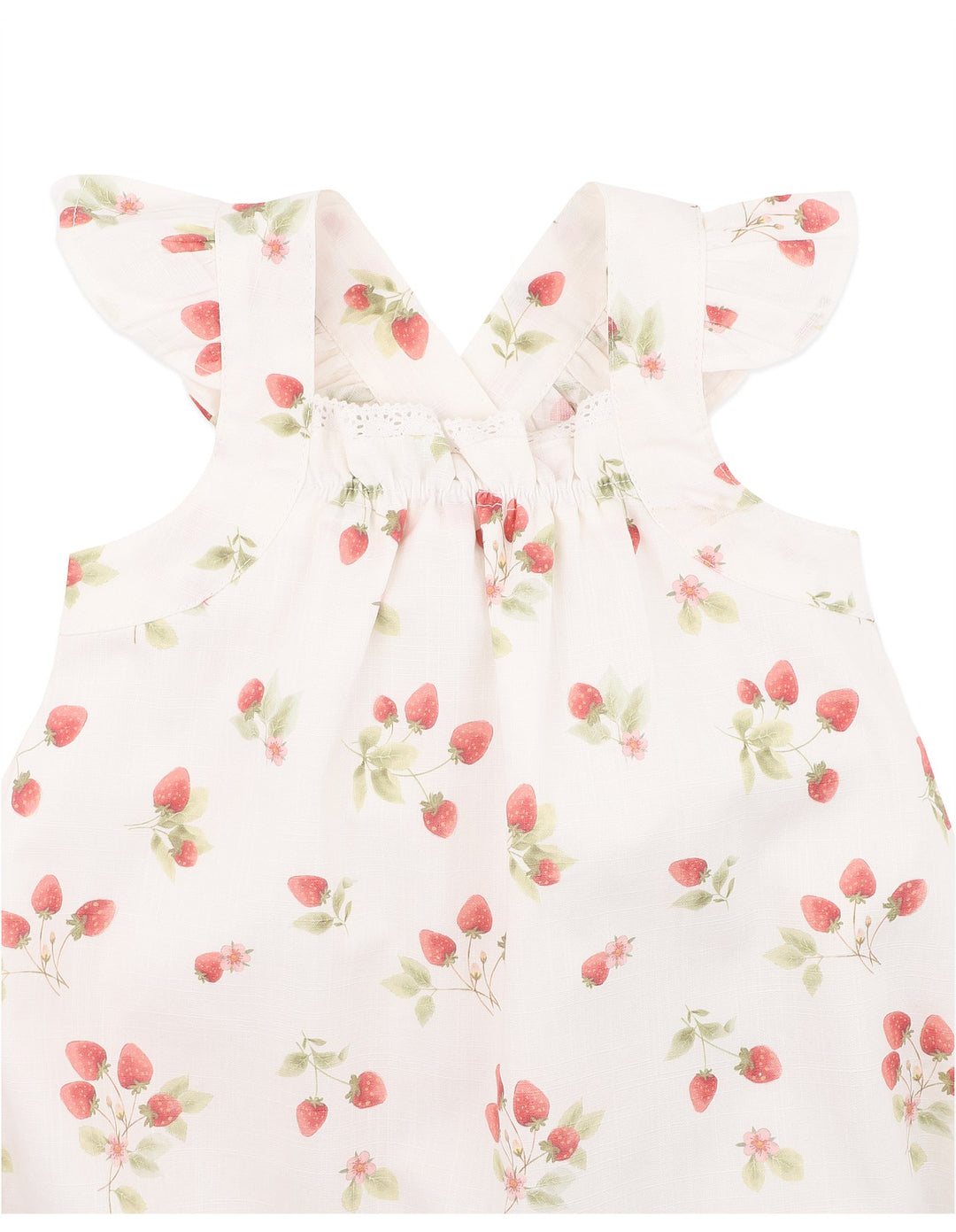 Bébé by Minihaha Poppy Romper - Strawberry Print