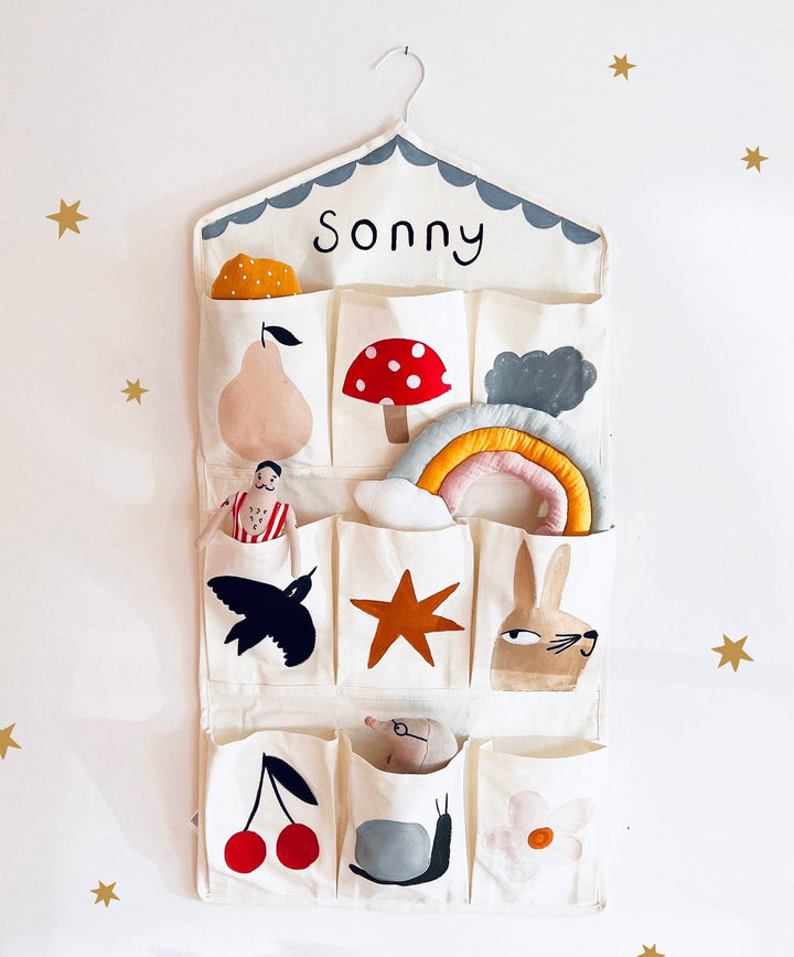 Yaya Studio Hand Painted Wall Organiser - Multi