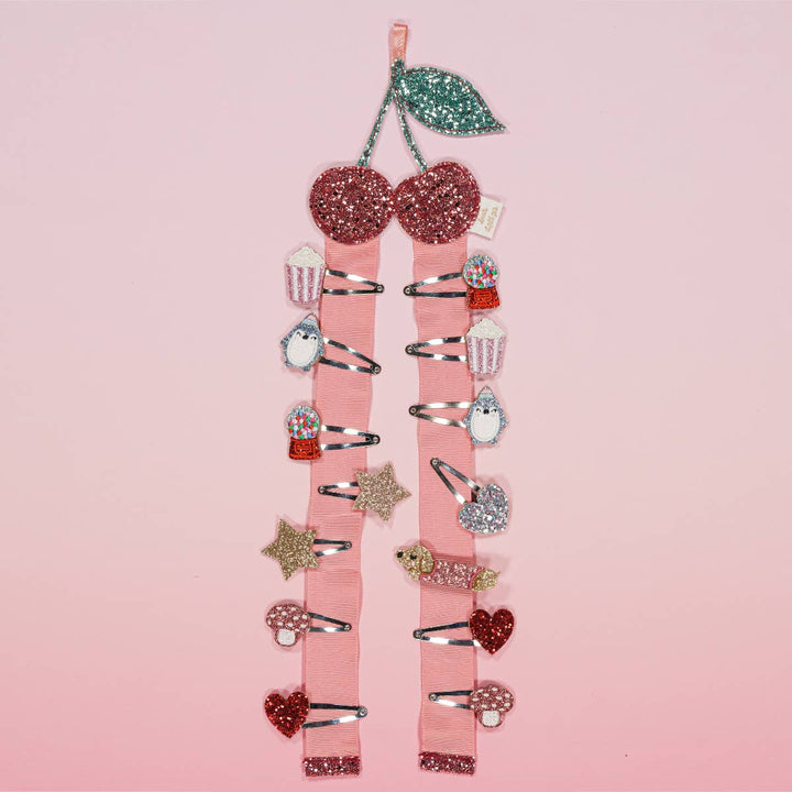 Luciole et Petit Pois Clip Holder - Cherry