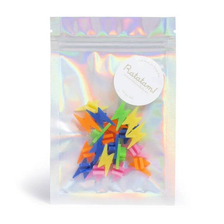 Ratatam! Clip-on Bike Accessories - Multi Lightning Bolts / Pre Order