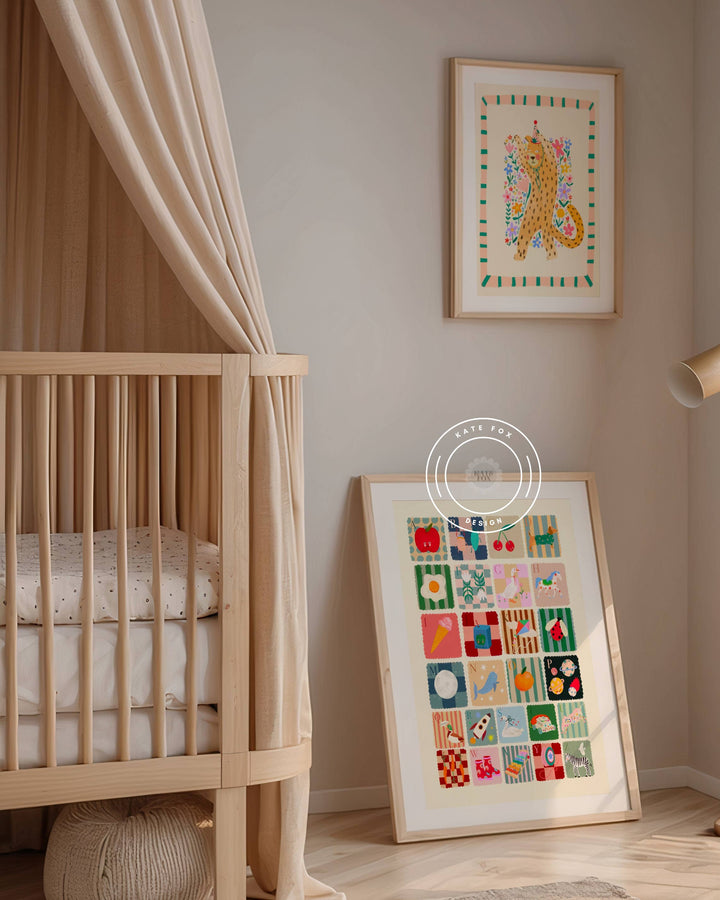 Kate Fox Design Cool Kids Alphabet Print - A3