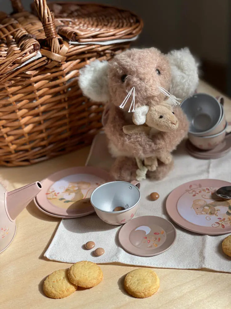 Egmont Toys Children’s Size Musical Tin Tea Set - Mouse