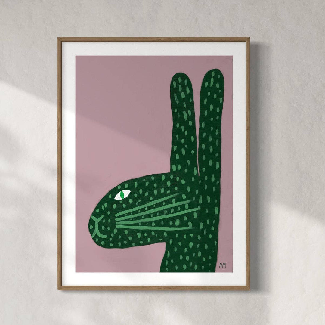 Nancy McKie Green Rabbit Print - A3